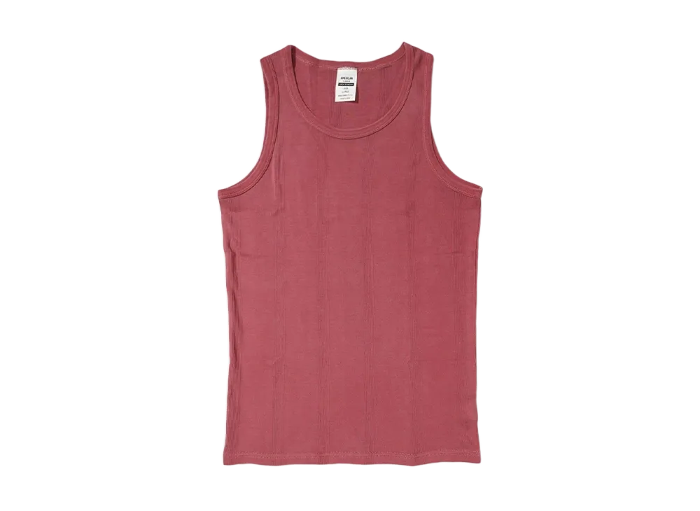 ANDFAMILYS Pigment Rib Tank Topx "BUR"