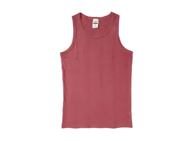 ANDFAMILYS Pigment Rib Tank Topx "BUR"