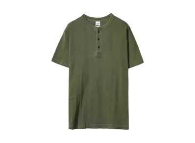 ANDFAMILYS Pigment Rib Henley Tee "MG"
