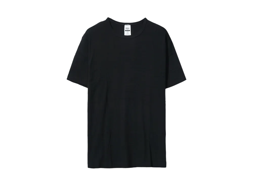ANDFAMILYS Rib Crew Neck Tee "BK"