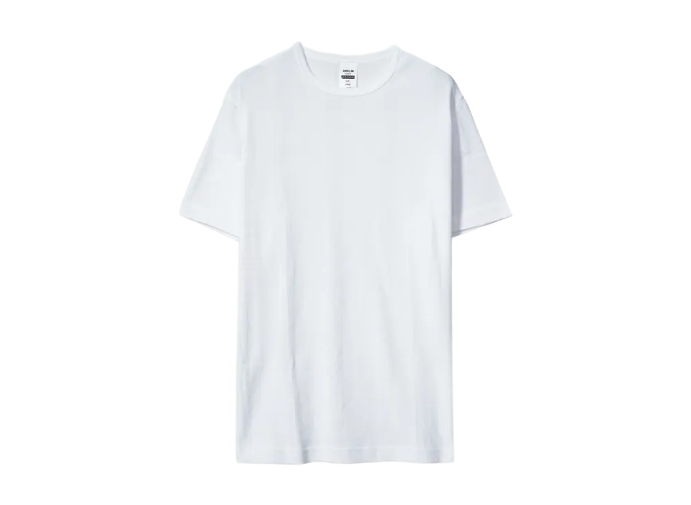 ANDFAMILYS Rib Crew Neck Tee "WH"