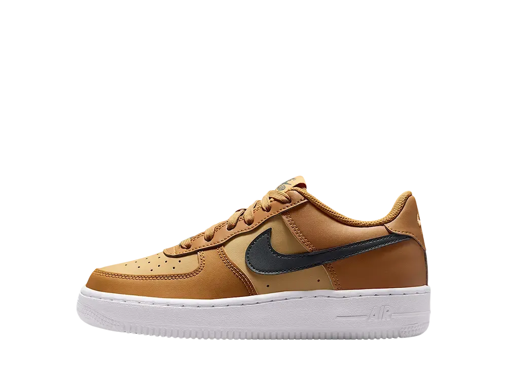Nike GS Air Force 1 "Wheat/Club Gold/White/Anthracite"