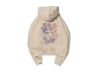 VAULTROOM x LAPKARU Cartoon Zip Hoodie "Light Beige"