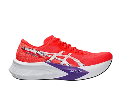 アシックス マジックスピード4 ワイド "フラッシュレッド/ホワイト"