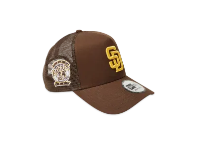 NEW ERA 9Forty A-Frame Tracker MLB Side Patch San Diego Padres "Walnut"