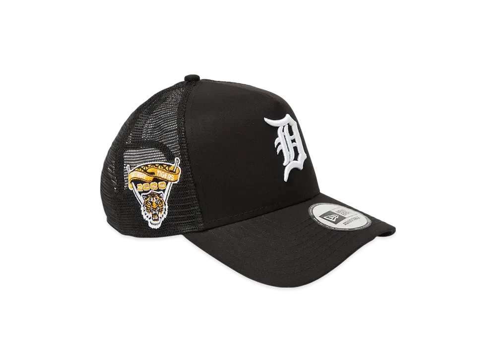 NEW ERA 9Forty A-Frame Tracker MLB Side Patch Detroit Tigers "Black"