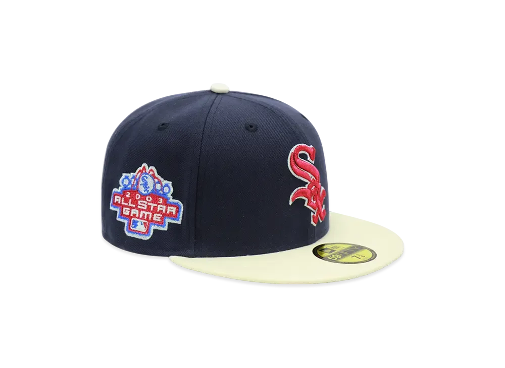 NEW ERA x THE CAP 'July 4th' 59Fifty Chicago White Sox "Navy/Chrome White"