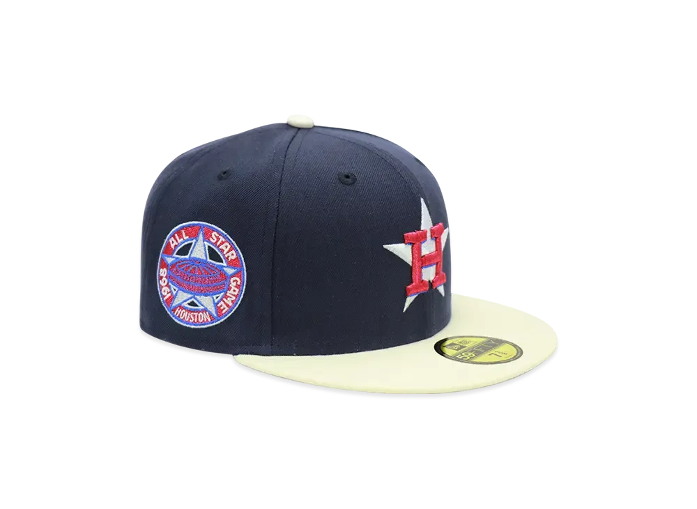 NEW ERA x THE CAP 'July 4th' 59Fifty Houston Astros "Navy/Chrome White"