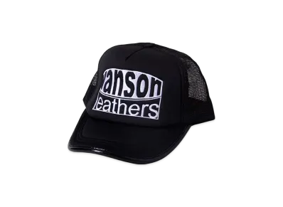 VANSON Logo Embroidered Piping Mesh Cap "Black"