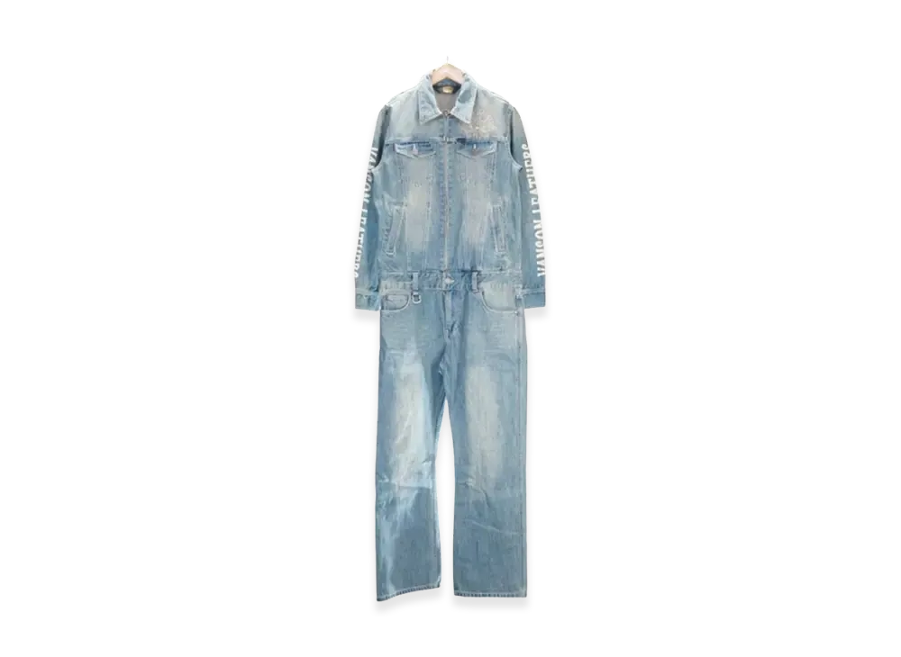 VANSON Wings Star Embroidered Denim Coverall "Indigo B"
