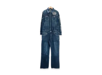 VANSON Wings Star Embroidered Denim Coverall "Indigo A"
