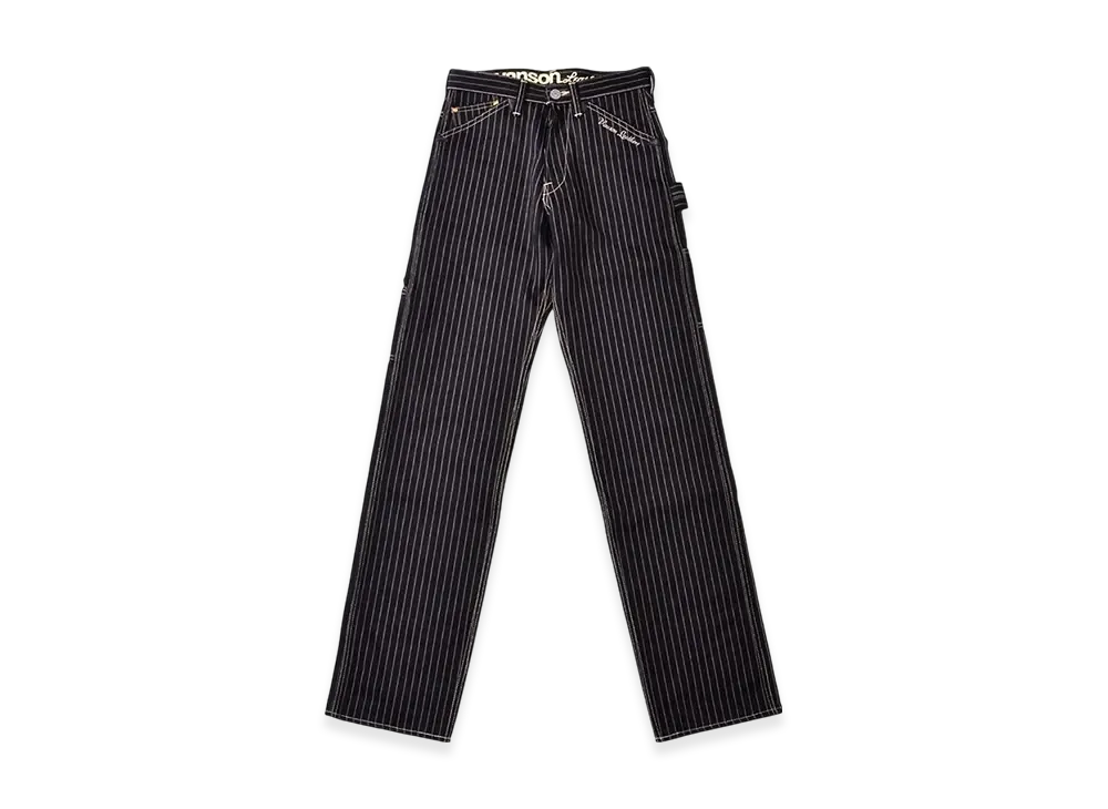 VANSON Wabash Stripe Painter Pants "Black Wabash"