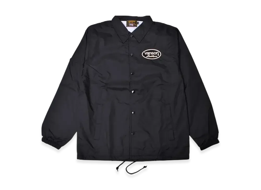 VANSON Nylon Coach Jacket "Black"