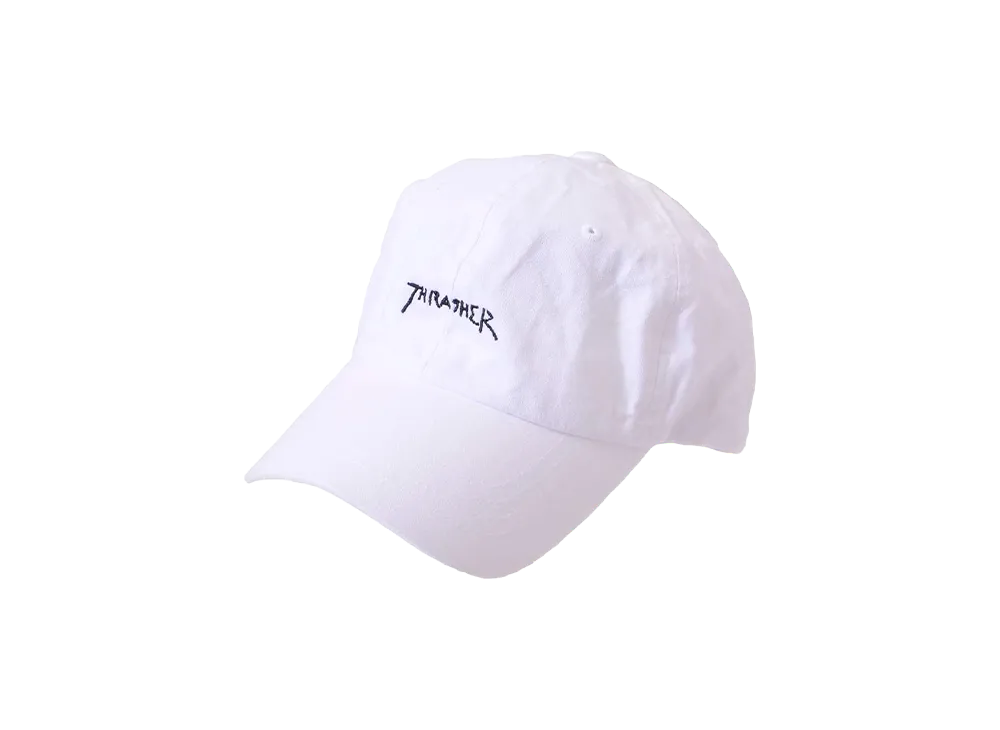 THRASHER Logo Embroidery Cap "White"