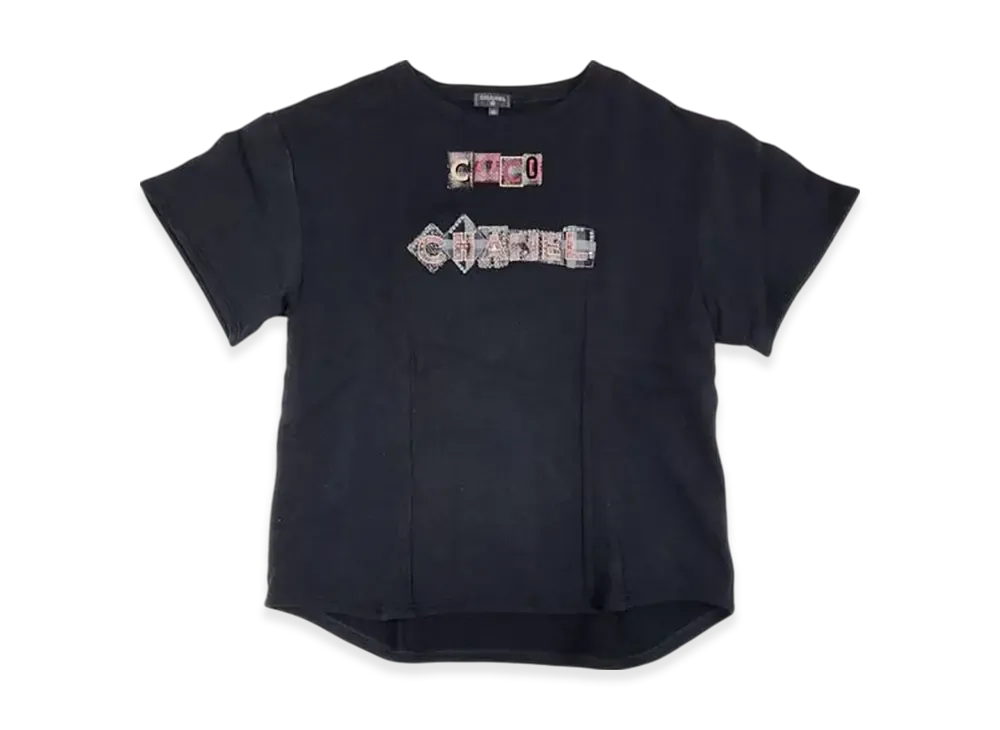 美品☆CHANEL 半袖 Tシャツ ブラック