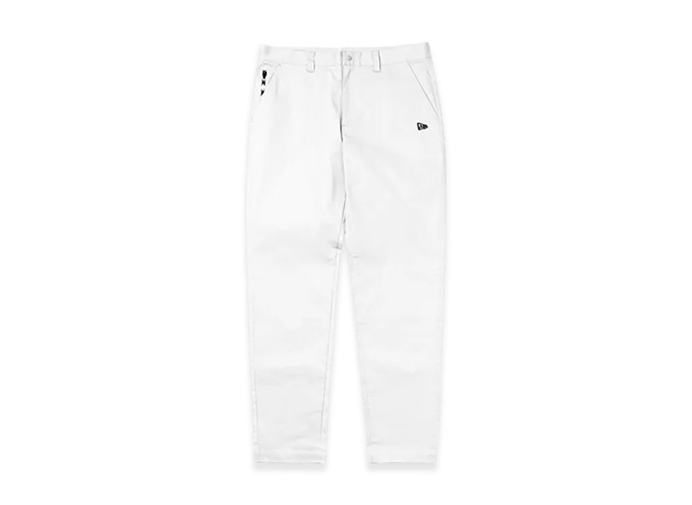 NEW ERA Tapered Stretch Pants "White"