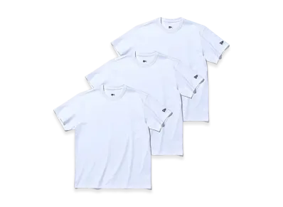 NEW ERA 3-Pack Short Sleeve Performance T-Shirt "White"