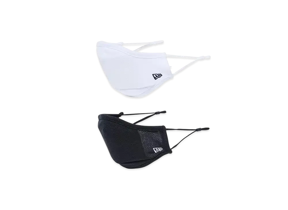 NEW ERA Face Mask (2 Pieces Set) "Black/White"
