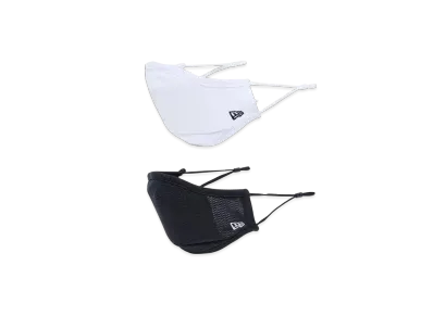 NEW ERA Face Mask (2 Pieces Set) "Black/White"