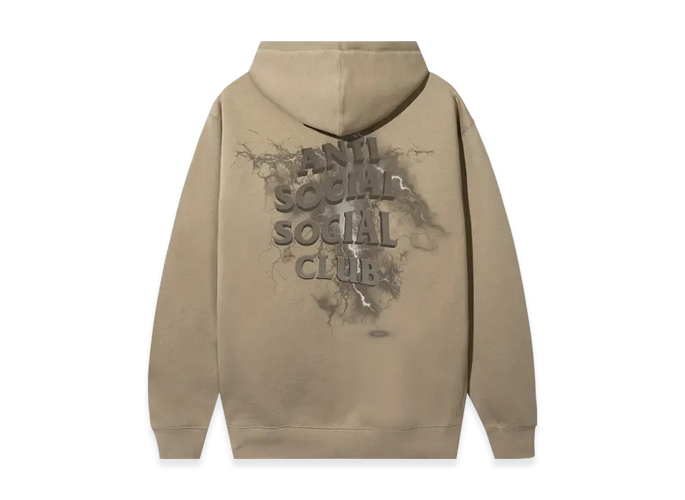 ANTI SOCIAL SOCIAL CLUB I FEEL NUMB Bolt From The Blue Zip Hoodie "Sandstone"