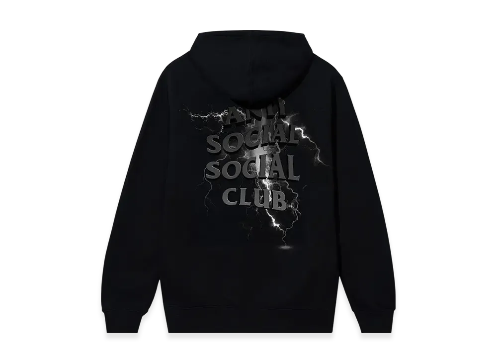 ANTI SOCIAL SOCIAL CLUB I FEEL NUMB Bolt From The Blue Zip Hoodie "Black"