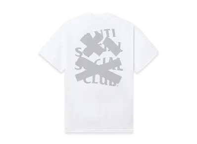 ANTI SOCIAL SOCIAL CLUB I FEEL NUMB Cancelled Tonal Tee "White"