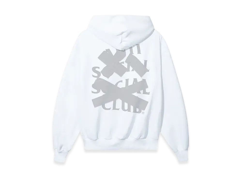 ANTI SOCIAL SOCIAL CLUB I FEEL NUMB Cancelled Tonal Hoodie "White"