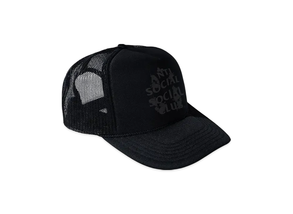 ANTI SOCIAL SOCIAL CLUB I FEEL NUMB Tonal Kkotch Trucker Cap "Black"
