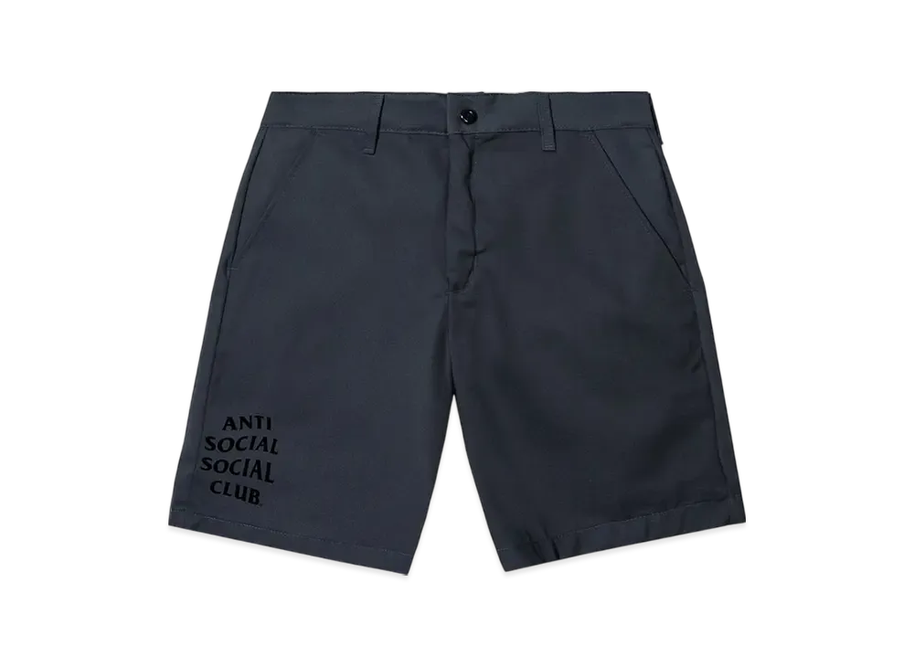 ANTI SOCIAL SOCIAL CLUB I FEEL NUMB Mind Games Work Shorts "Charcoal"
