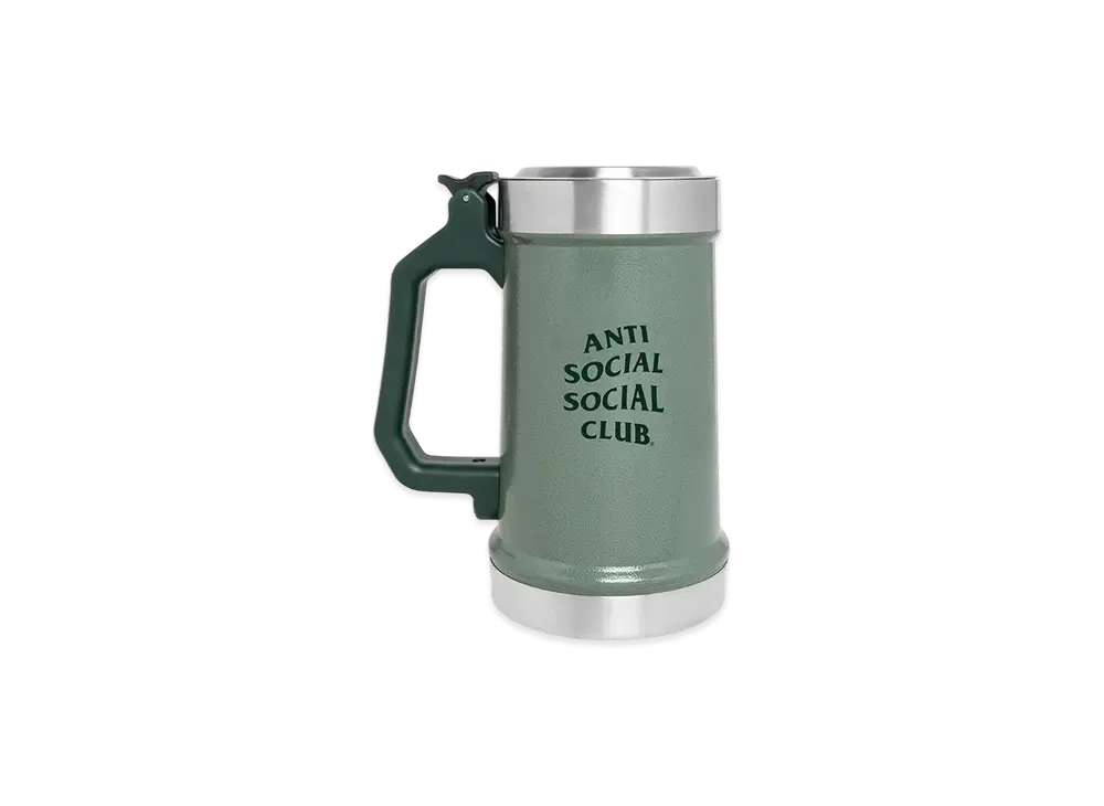 ANTI SOCIAL SOCIAL CLUB I FEEL NUMB Stanley 24 Oz Classic Bottle Opener Beer Stein "Green"