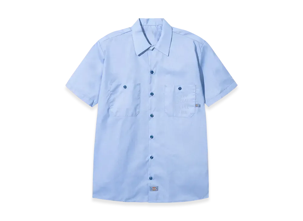 ANTI SOCIAL SOCIAL CLUB I FEEL NUMB Mind Games Work Shirt "Light Blue"