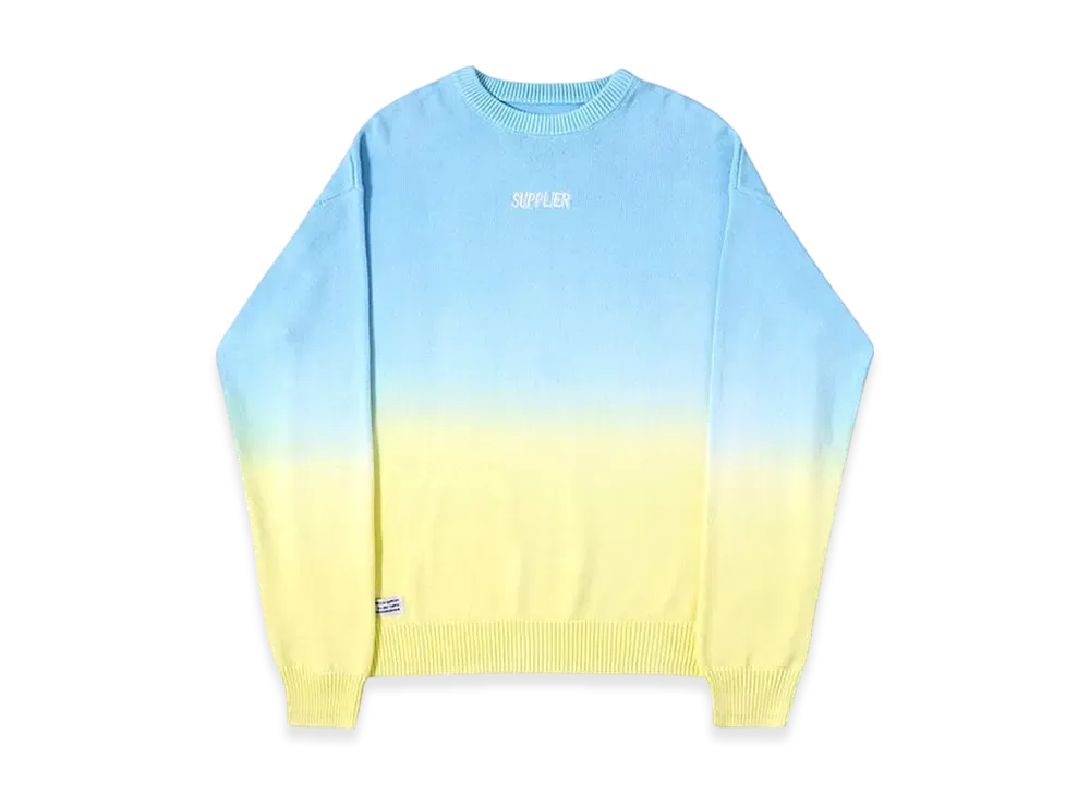 SUPPLIER Gradation Knit "Blue/Yellow"