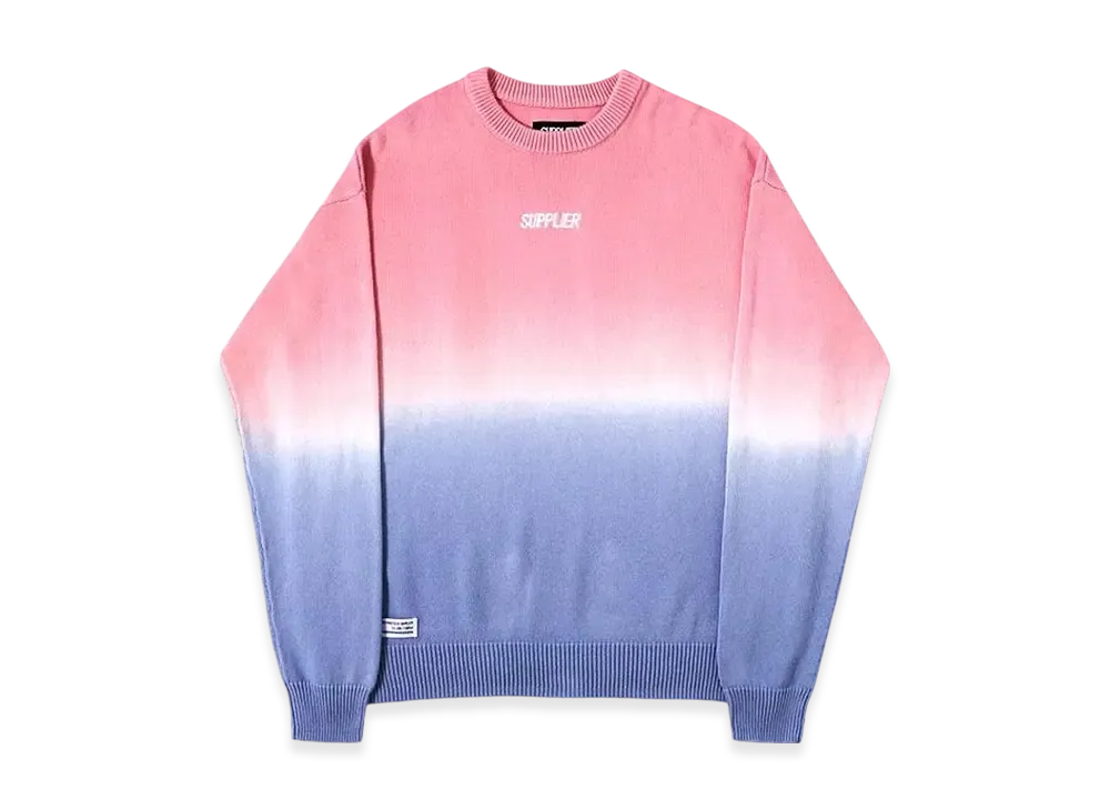 SUPPLIER Gradation Knit "Pink/Blue"
