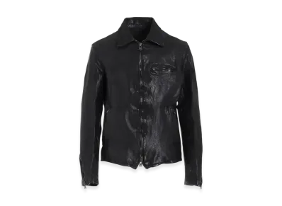 Yohji Yamamoto POUR HOMME Backlash Calf Dyed W Single Riders "Black"