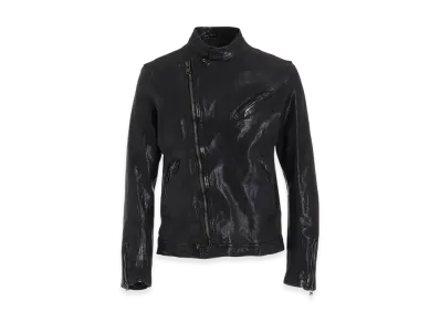 Yohji Yamamoto POUR HOMME Backlash Calf Dyed W Double Riders "Black"