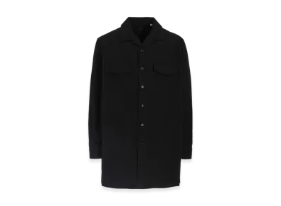 Yohji Yamamoto POUR HOMME Suit Broad CDH Open Collar Shirt "Black"