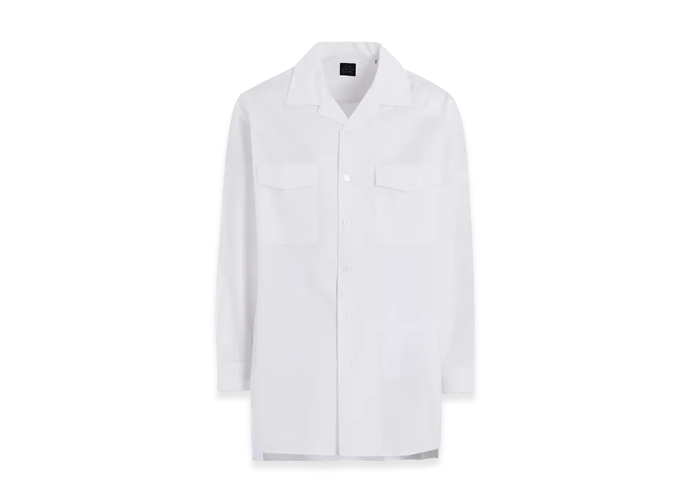 Yohji Yamamoto POUR HOMME Suit Broad CDH Open Collar Shirt "White"