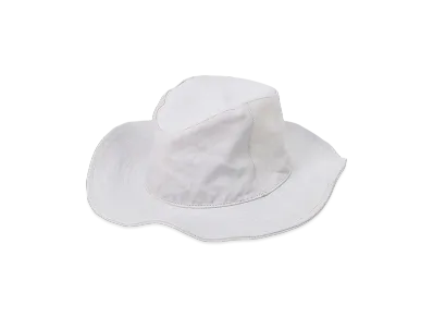 Yohji Yamamoto POUR HOMME Backlash Calf Skin Ten-Gallon Hat "White"