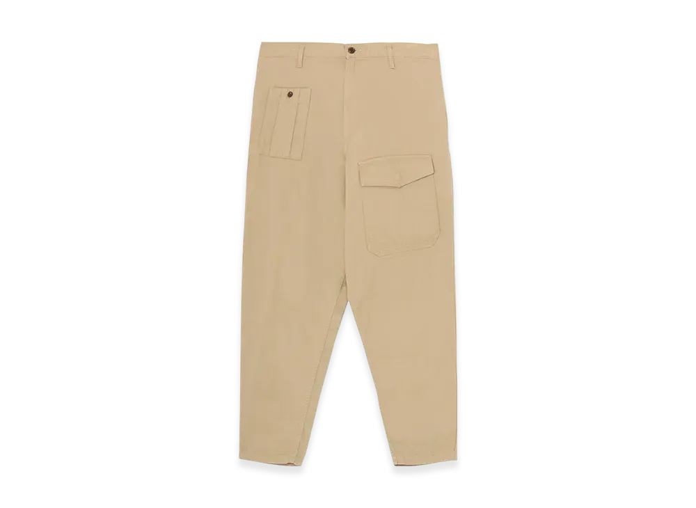 Yohji Yamamoto POUR HOMME Black Scandal Katsuragi No-Tuck Waist String Work Pants "Beige"