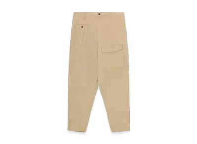 Yohji Yamamoto POUR HOMME Black Scandal Katsuragi No-Tuck Waist String Work Pants "Beige"