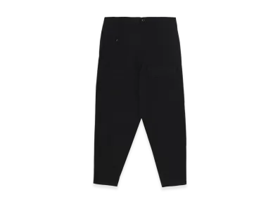 Yohji Yamamoto POUR HOMME Black Scandal Oxford No-Tuck Waist String Work Pants "Black"