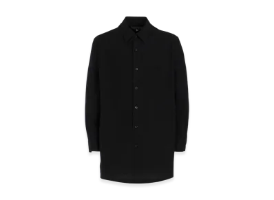 Yohji Yamamoto POUR HOMME Chain Stitch Broad Standard Big Blouse "Black"