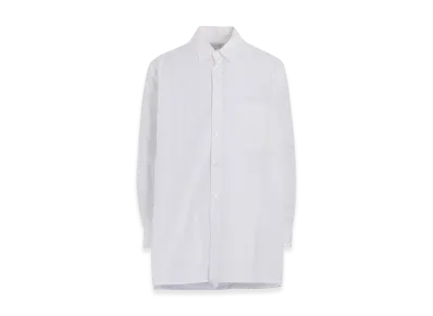 Yohji Yamamoto POUR HOMME Chain Stitch Broad Standard Big Blouse "White"