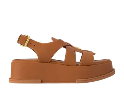 Louis Vuitton Women's Maya Flatform Sandal "Cognac"
