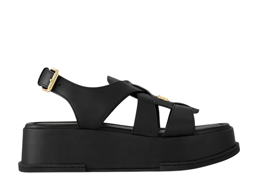 Louis Vuitton Women's Maya Flatform Sandal "Noir"