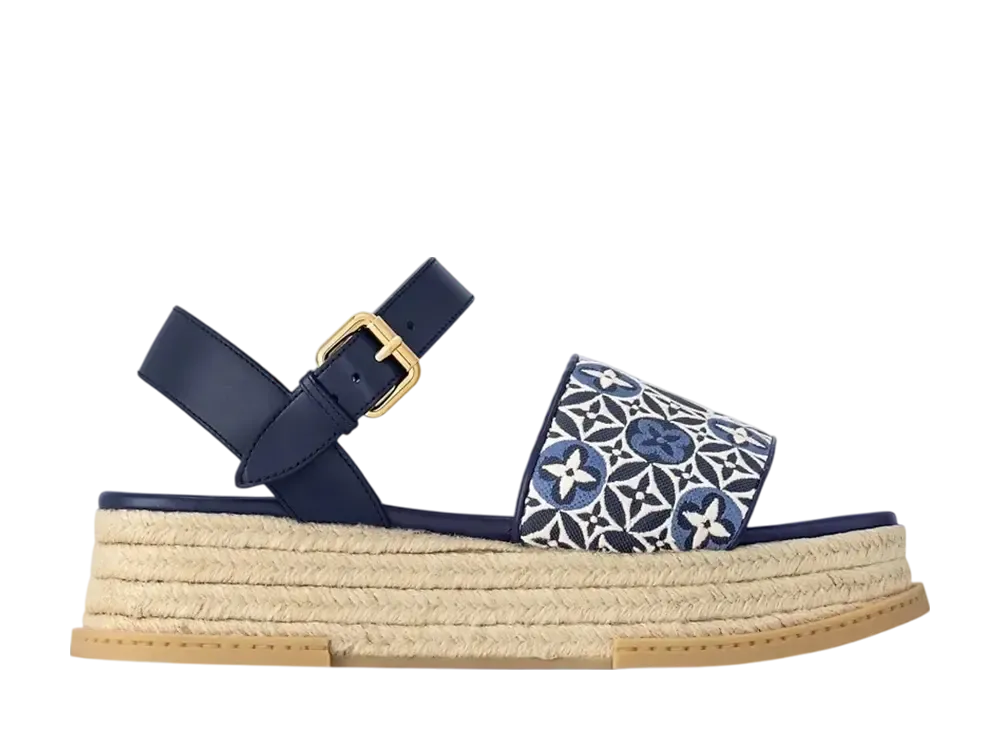 ルイヴィトン ウィメンズ マヤ エスパドリーユ "ネイビーブルー"