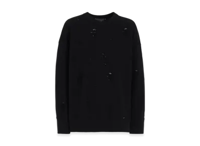 Yohji Yamamoto POUR HOMME Damaged Lining Sweat Shirt "Black"