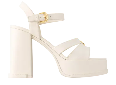 Louis Vuitton Women's Maya Flatform Sandal "Ecru"