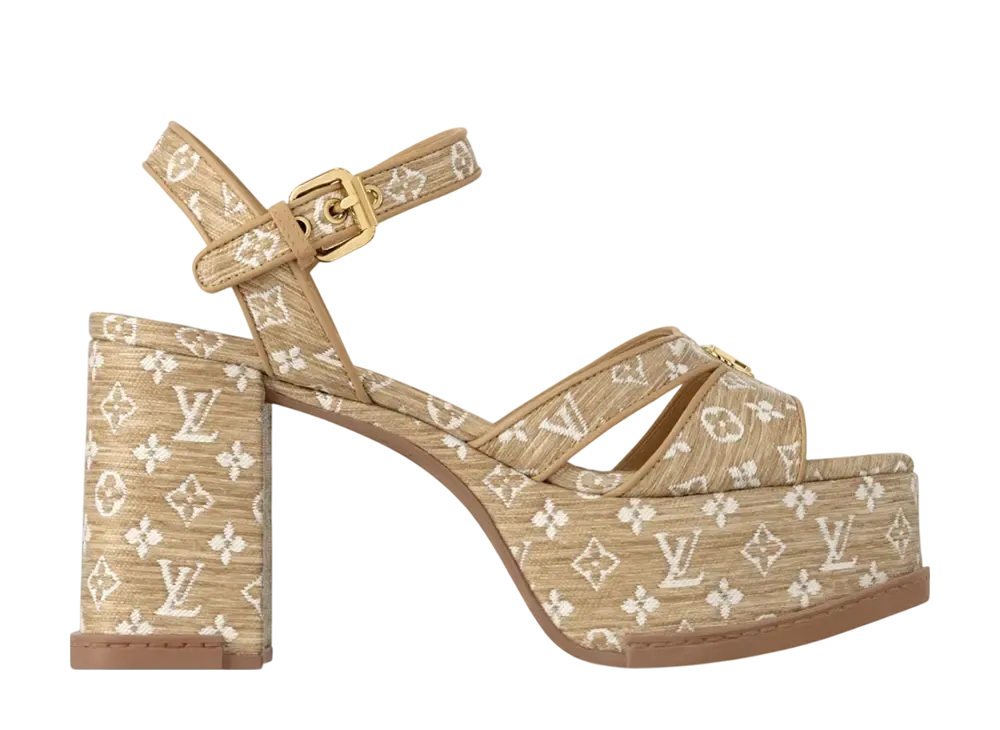 Louis Vuitton Women's Maya Flatform Sandal "Natural"