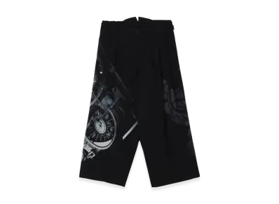 Yohji Yamamoto POUR HOMME Wheel Print Pants "Black"